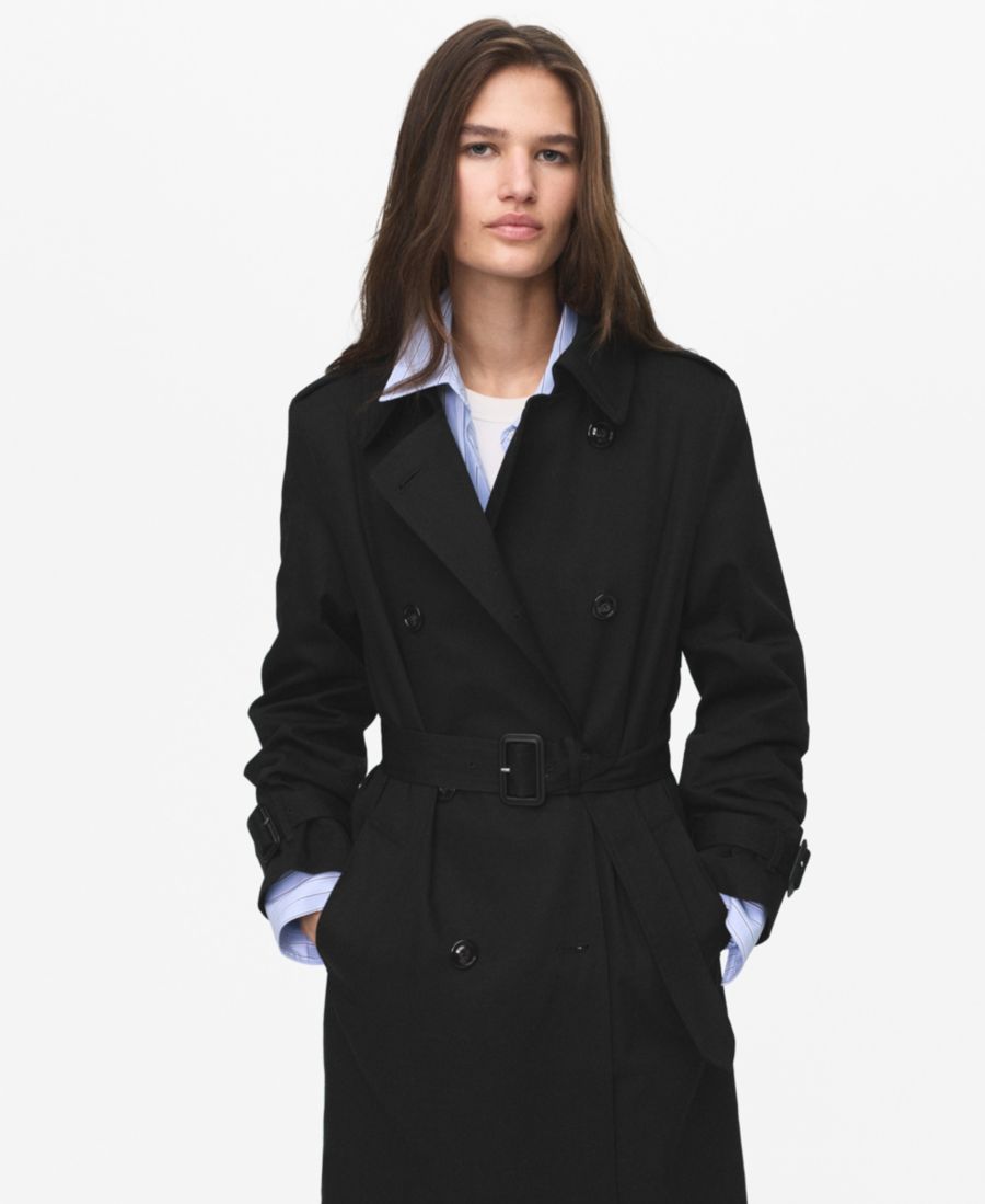 Женский классический тренч с поясом MANGO, Black
Женский классический тренч с поясом MANGO, Black