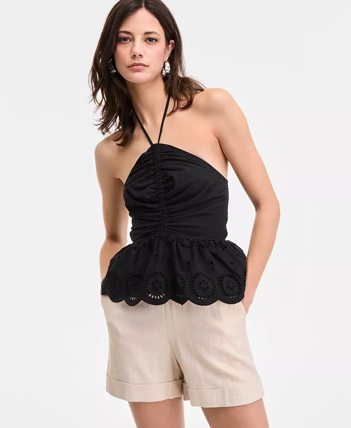 Женский хлопковый топ-бюстье с ажурной вставкой и фигурным краем I.N.C. International Concepts, черный
Женский хлопковый топ-бюстье с ажурной вставкой и фигурным краем I.N.C. International Concepts, черный