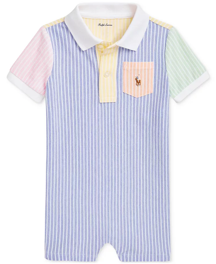 Детский полосатый комбинезон с сетчатыми вставками для мальчиков Polo Ralph Lauren, мультиколор
Детский полосатый комбинезон с сетчатыми вставками для мальчиков Polo Ralph Lauren, мультиколор