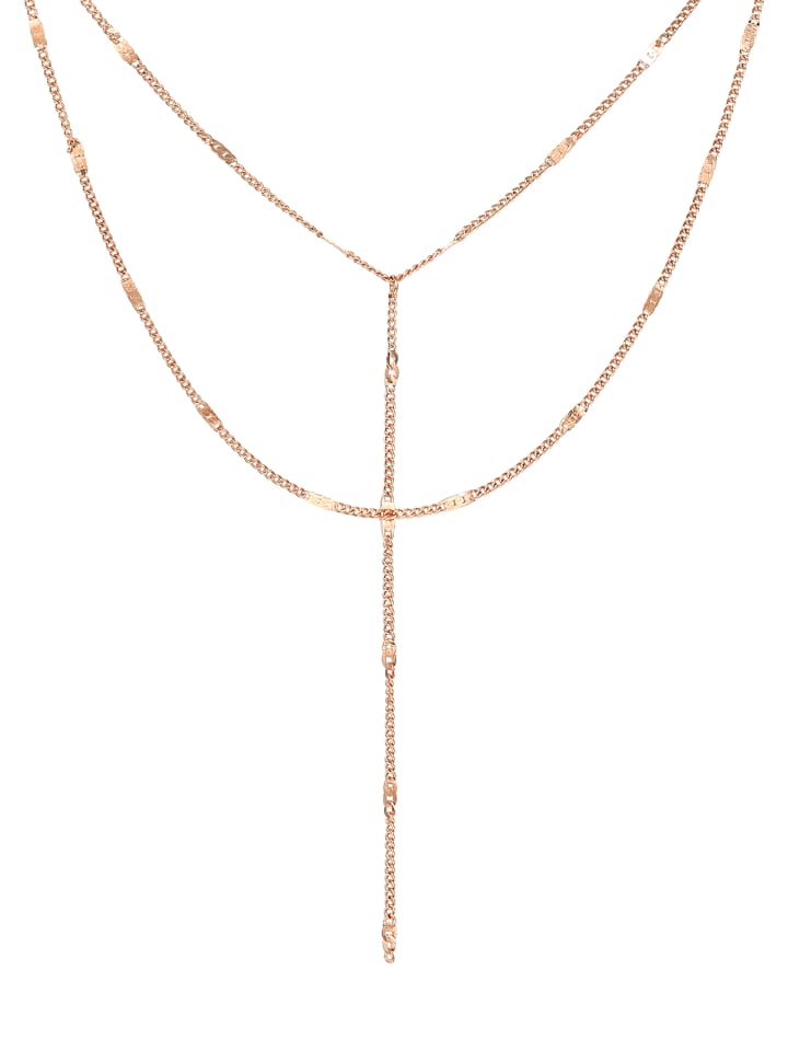 Hey Happiness Позолоченная Y-образная цепочка, двойной ряд, нержавеющая сталь с отделкой под розовое золото
Hey Happiness Позолоченная Y-образная цепочка, двойной ряд, нержавеющая сталь с отделкой под розовое золото