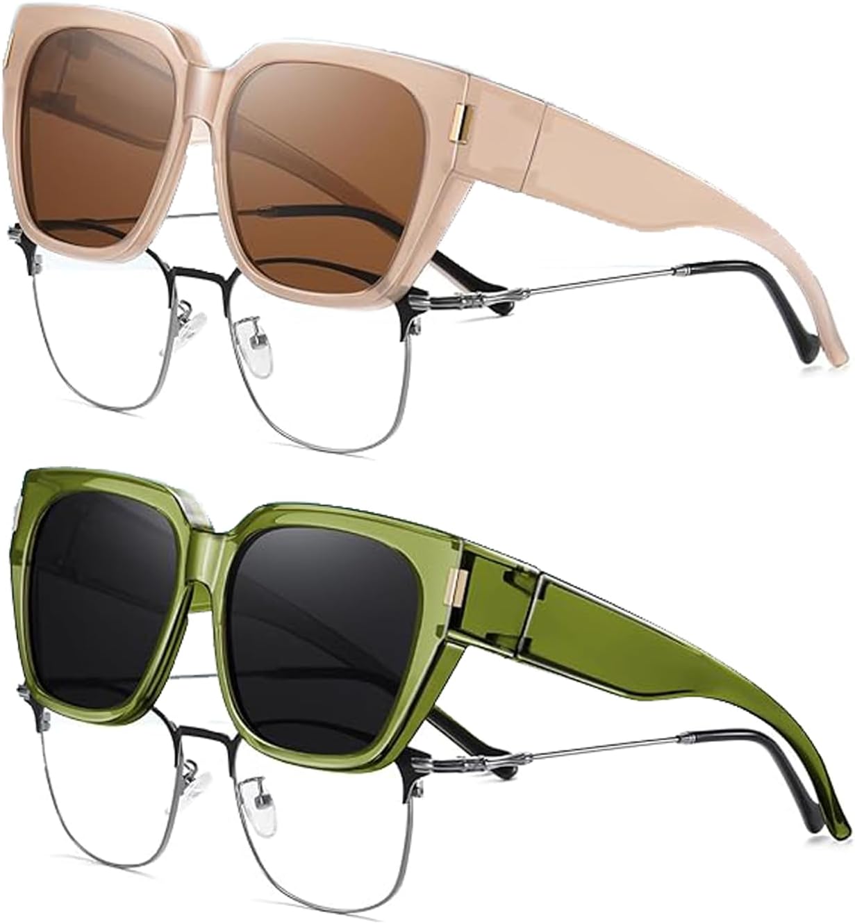 HAOLOTA Зелено-серо-коричнево-коричневые поляризованные солнцезащитные очки для женщин и мужчин, модные квадратные очки с обтекаемой формой и защитой от УФ-излучения, green
HAOLOTA Зелено-серо-коричнево-коричневые поляризованные солнцезащитные очки для женщин и мужчин, модные квадратные очки с обтекаемой формой и защитой от УФ-излучения, green