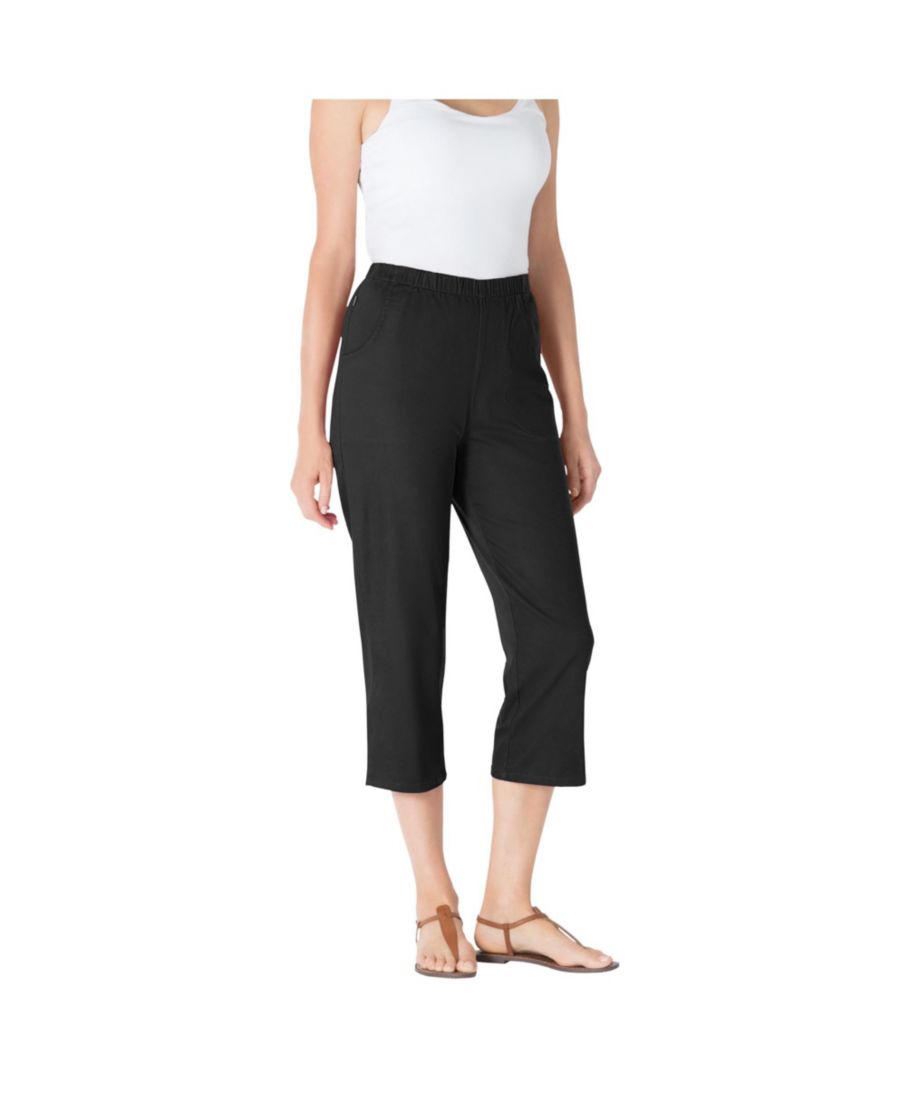 Женские джинсы-капри Within Fineline из эластичного денима Woman Within, Black
Женские джинсы-капри Within Fineline из эластичного денима Woman Within, Black