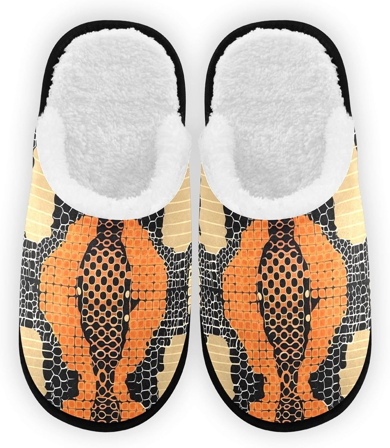 Тапочки FENOCHE в ретро-стиле с принтом под змеиную кожу для женщин и мужчин, теплые и удобные, для путешествий и SPA, домашние тапочки с противоскользящей подошвой, Multicolor
Тапочки FENOCHE в ретро-стиле с принтом под змеиную кожу для женщин и мужчин, теплые и удобные, для путешествий и SPA, домашние тапочки с противоскользящей подошвой, Multicolor