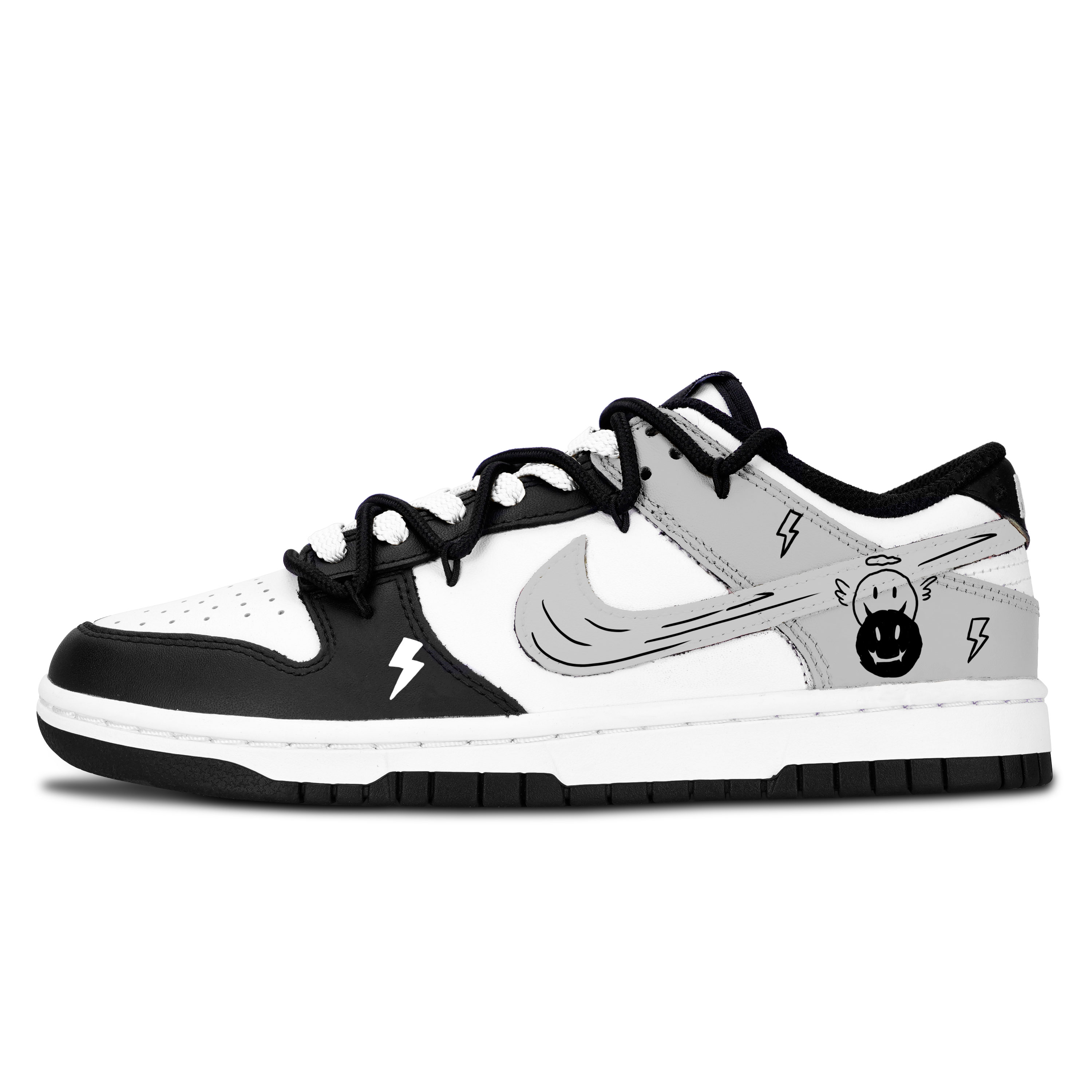 Кроссовки для скейтбординга Dunk Black White, Fun Electric Flash устойчивые к истиранию низкие унисекс Nike, серый
Кроссовки для скейтбординга Dunk Black White, Fun Electric Flash устойчивые к истиранию низкие унисекс Nike, серый