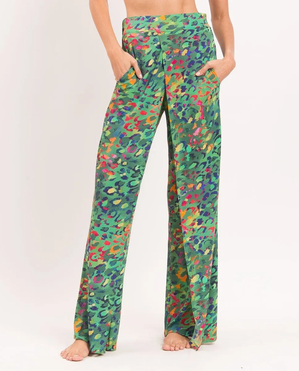 Длинные пляжные брюки с принтом Río de Sol, зеленый
Длинные пляжные брюки с принтом Río de Sol, зеленый