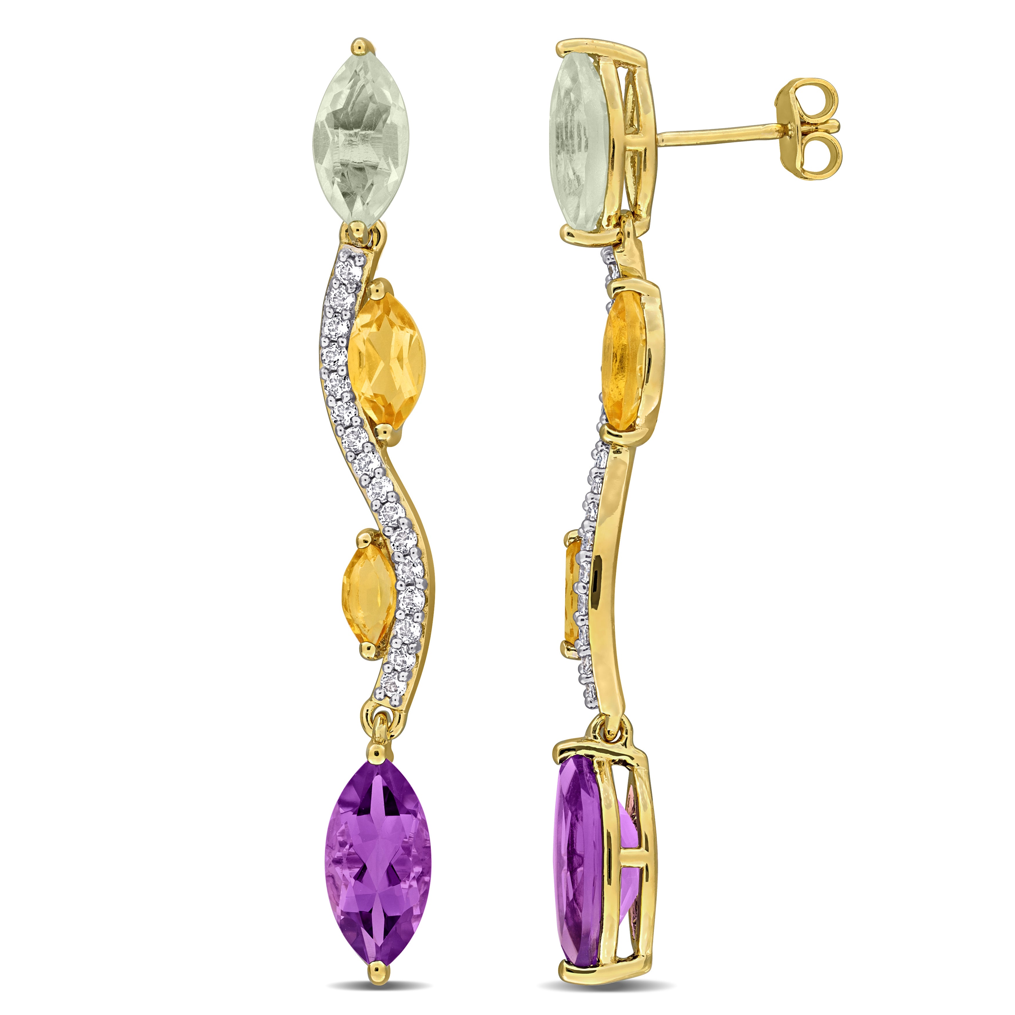 Серьги-капельки Mimi & Max с небесно-голубым топазом TGW 8 1/2 карата, белым топазом Rose de France, желтое серебро Mimi & Max, зеленый
Серьги-капельки Mimi & Max с небесно-голубым топазом TGW 8 1/2 карата, белым топазом Rose de France, желтое серебро Mimi & Max, зеленый