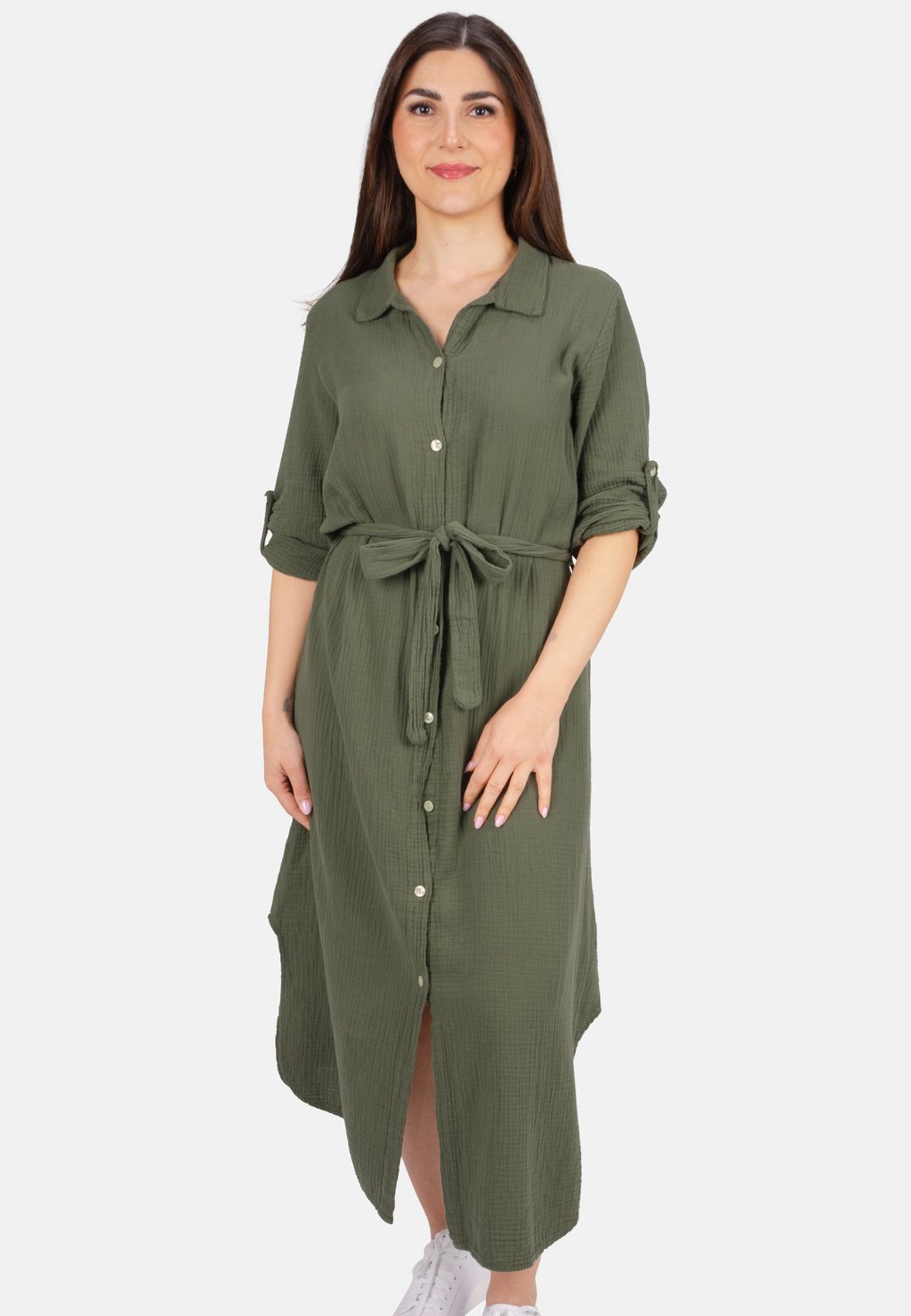 Платье-рубашка VICTORIA MUSSELIN Seasons of April, хаки 
Платье-рубашка VICTORIA MUSSELIN Seasons of April, хаки