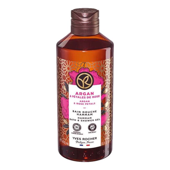Гель для душа и ванны «Хаммам» с аргановым маслом и лепестками роз Yves Rocher, 400 мл
Гель для душа и ванны «Хаммам» с аргановым маслом и лепестками роз Yves Rocher, 400 мл