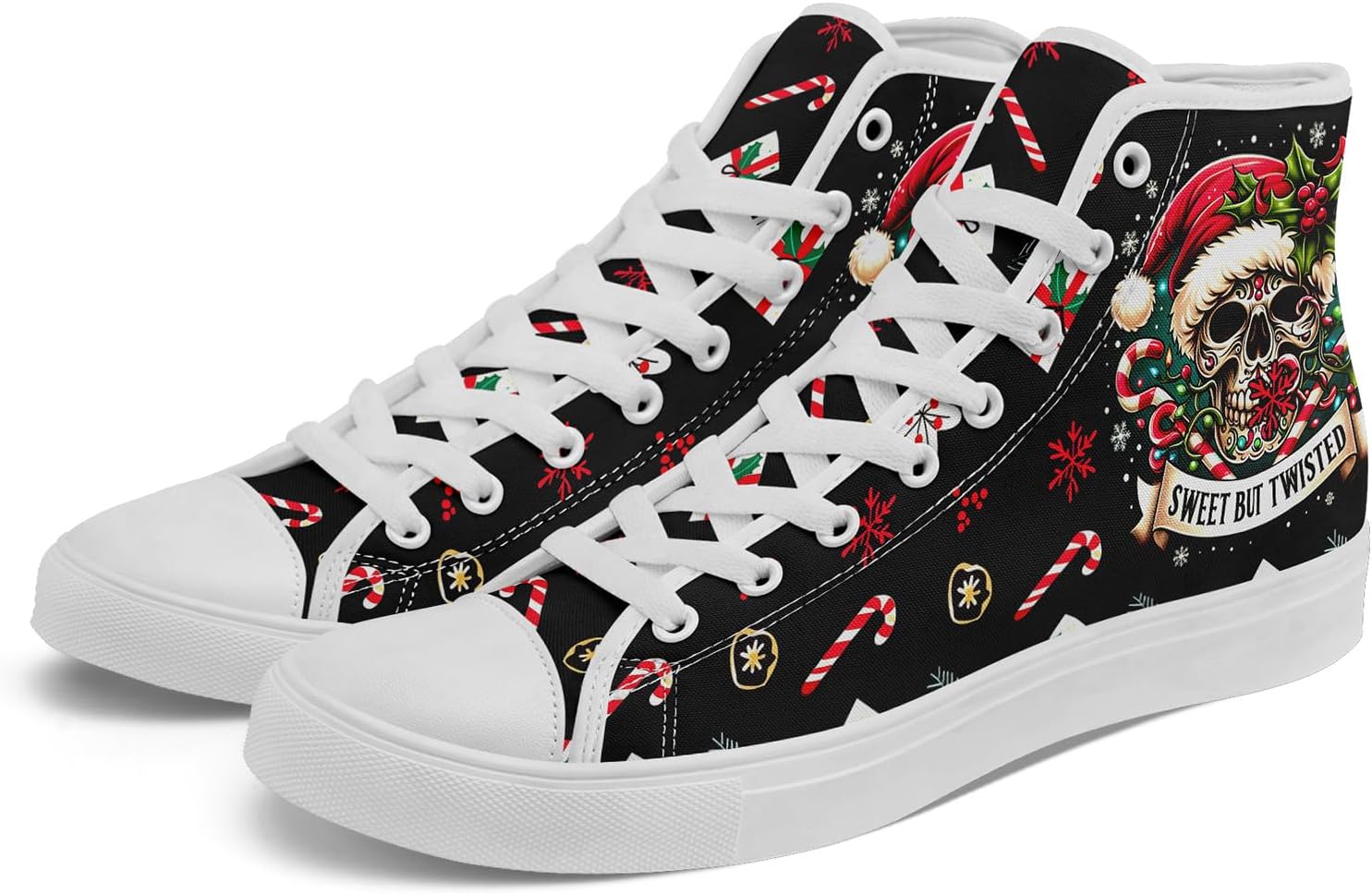 Высокие кеды на холщовой подошве AWSOLE для мужчин и женщин, с принтом Санты, забавные рождественские повседневные кроссовки для ходьбы, белый/черный/красный/зеленый
Высокие кеды на холщовой подошве AWSOLE для мужчин и женщин, с принтом Санты, забавные рождественские повседневные кроссовки для ходьбы, белый/черный/красный/зеленый