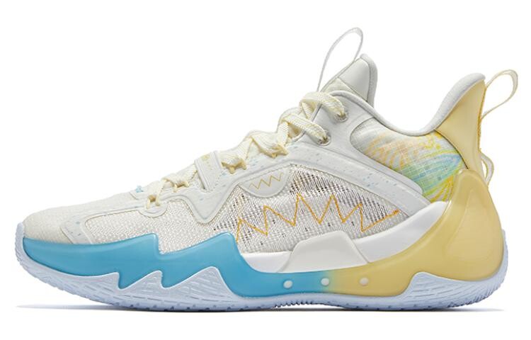 Баскетбольные кроссовки Poison Tooth Pro SE мужские с низким верхом белые/желтые/синие Qiaodan 
Баскетбольные кроссовки Poison Tooth Pro SE мужские с низким верхом белые/желтые/синие Qiaodan