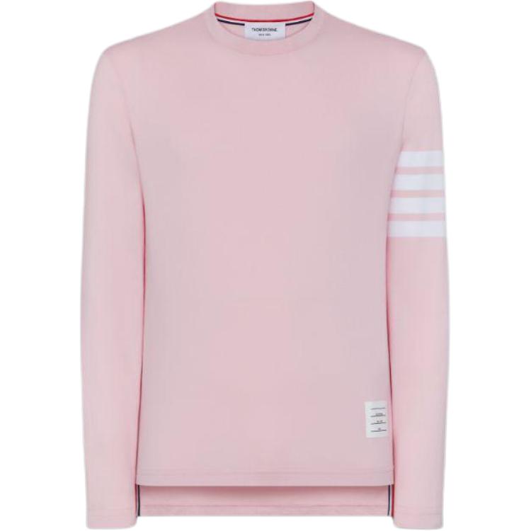 Футболка с длинным рукавом и тремя полосками THOM BROWNE, розовый
Футболка с длинным рукавом и тремя полосками THOM BROWNE, розовый