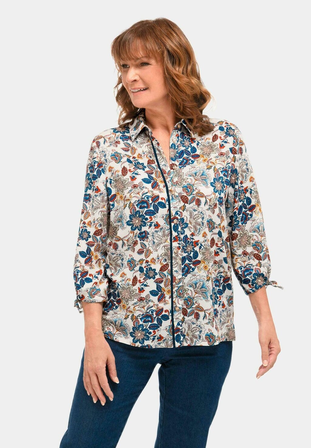 Блузка на пуговицах GOLDNER, бежевый
Блузка на пуговицах GOLDNER, бежевый