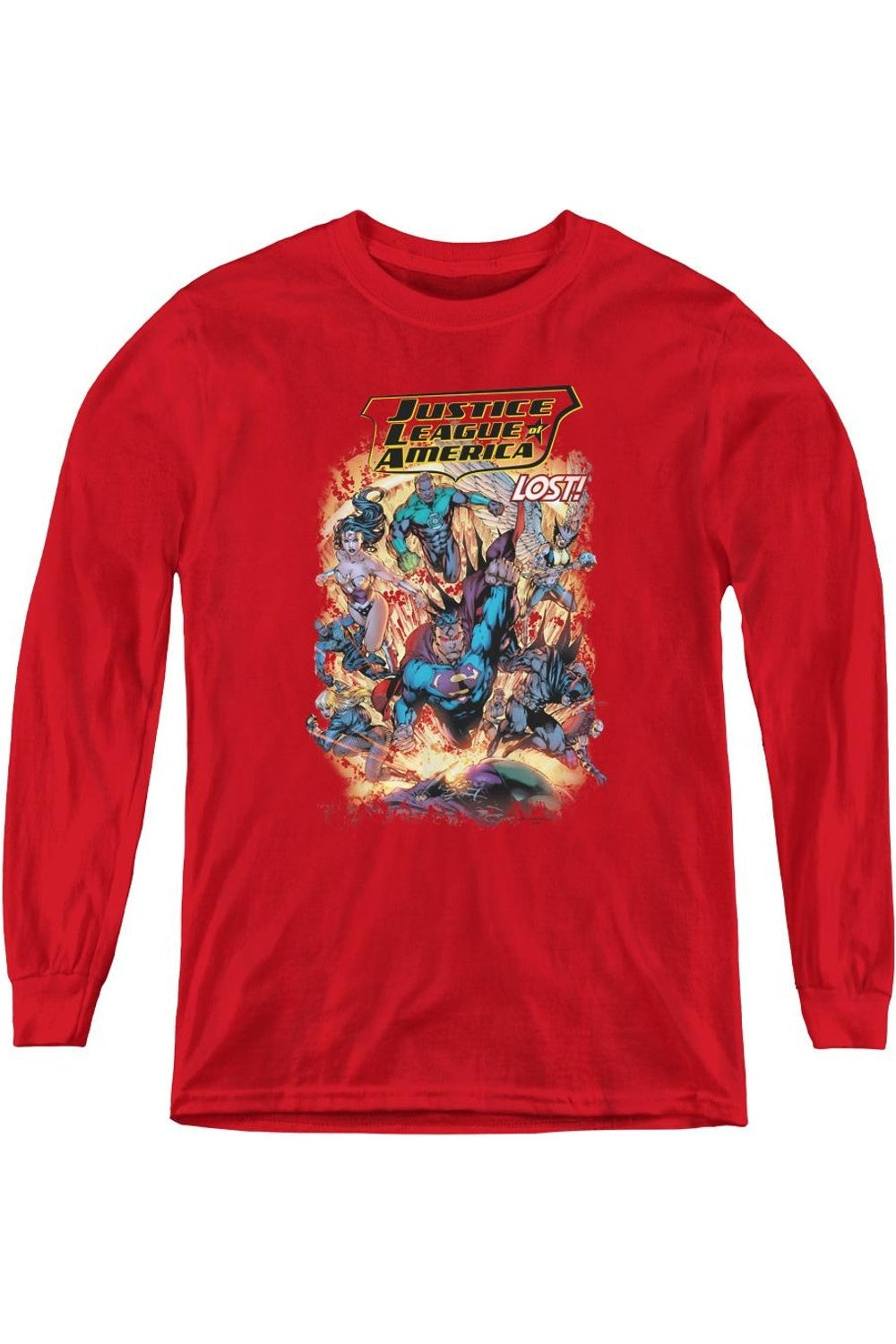 Футболка с длинным рукавом Justice League of America "Потерянная молодость" Gildan, красный
Футболка с длинным рукавом Justice League of America "Потерянная молодость" Gildan, красный