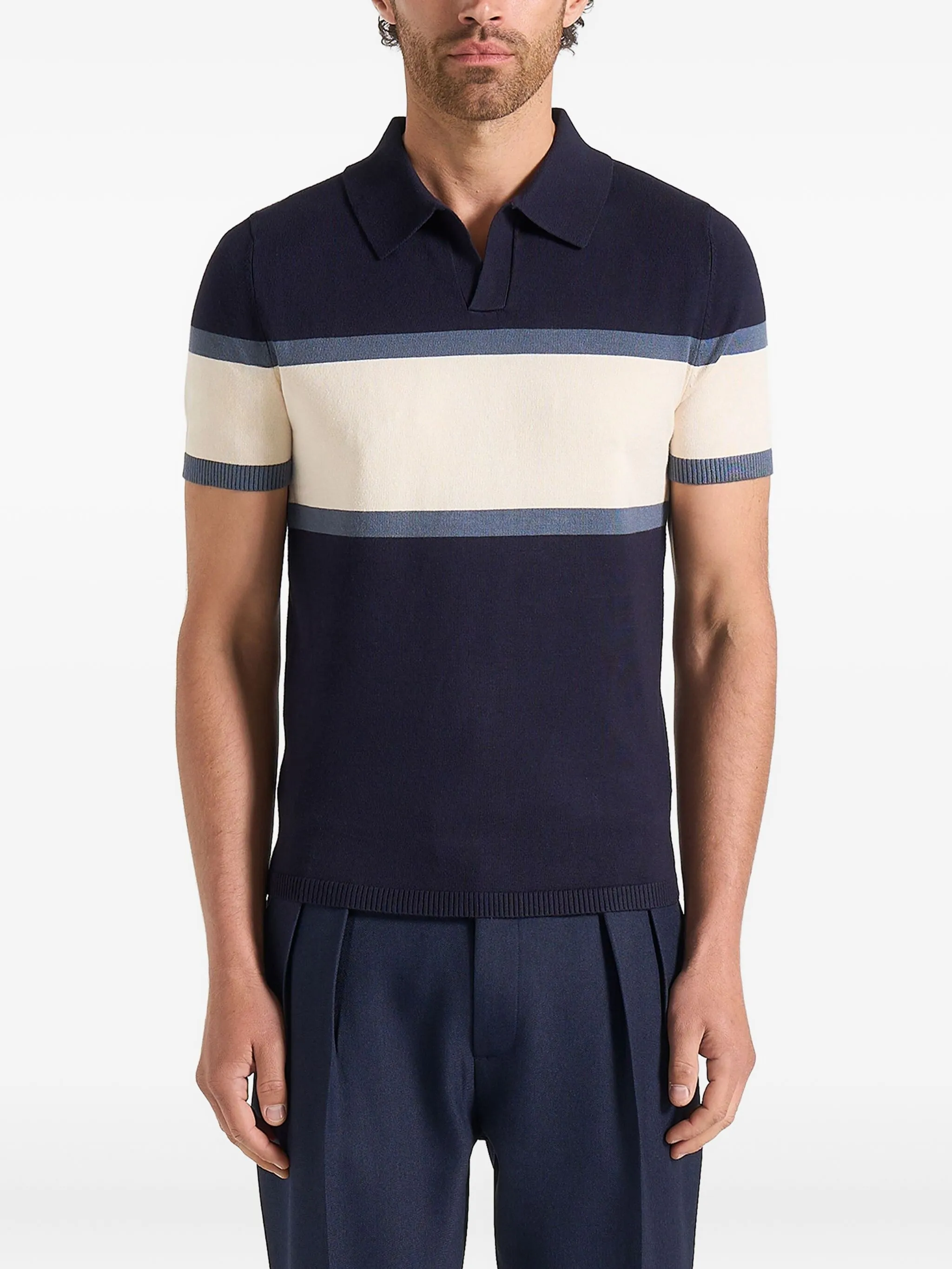 Рубашка поло Enzo в стиле колор-блок Manière De Voir, синий
Рубашка поло Enzo в стиле колор-блок Manière De Voir, синий