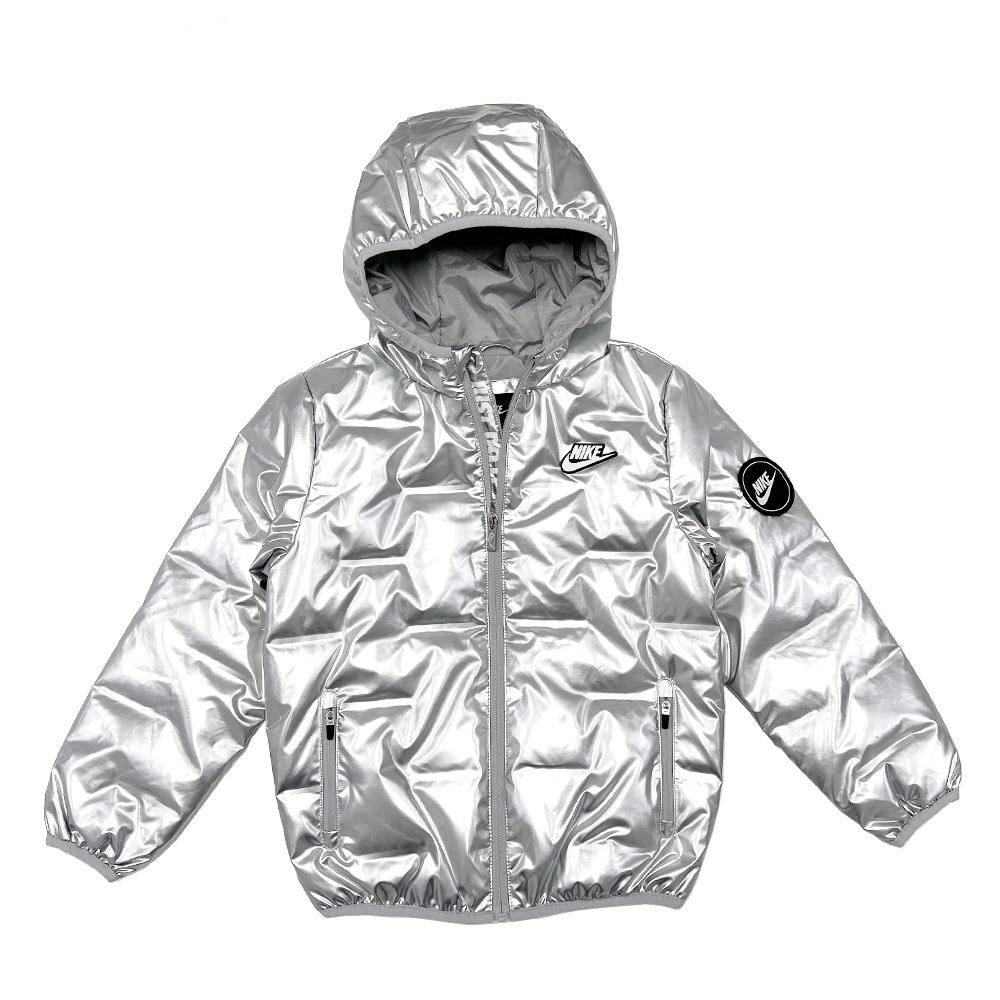 Пуховик silver для подростков Nike, серебряный
Пуховик silver для подростков Nike, серебряный