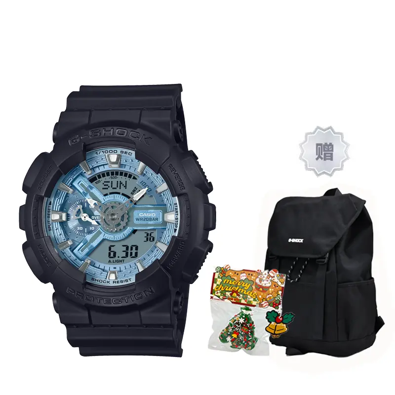 Унисекс часы CASIO GA-110CD-1A2PR с жидкокристаллическим и аналоговым двойным дисплеем синего цвета
Унисекс часы CASIO GA-110CD-1A2PR с жидкокристаллическим и аналоговым двойным дисплеем синего цвета