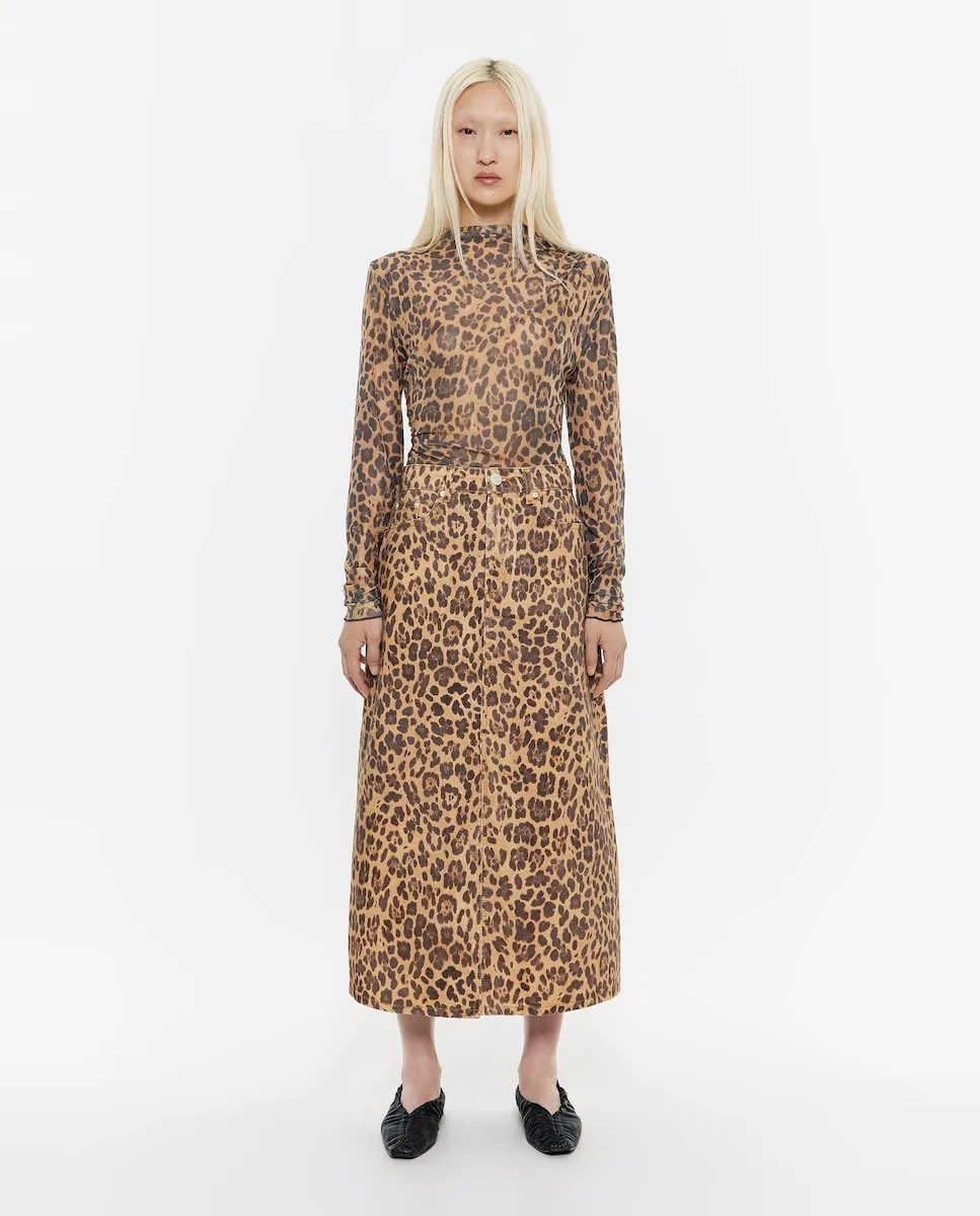 Юбка-миди из денима А-силуэта с анималистичным принтом и переработанными волокнами Bimba y Lola, цвет Natural
Юбка-миди из денима А-силуэта с анималистичным принтом и переработанными волокнами Bimba y Lola, цвет Natural