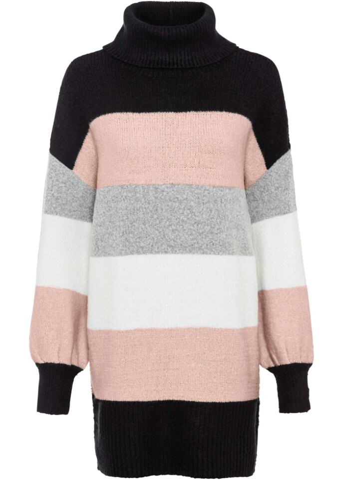 Полосатый длинный свитер Bodyflirt, черный
Полосатый длинный свитер Bodyflirt, черный