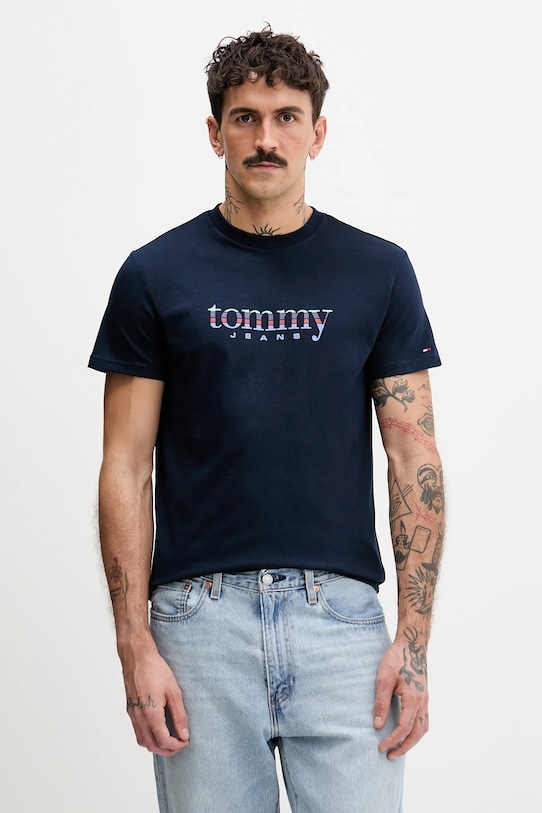 Хлопковая футболка Tommy Jeans, темно-синий
Хлопковая футболка Tommy Jeans, темно-синий
