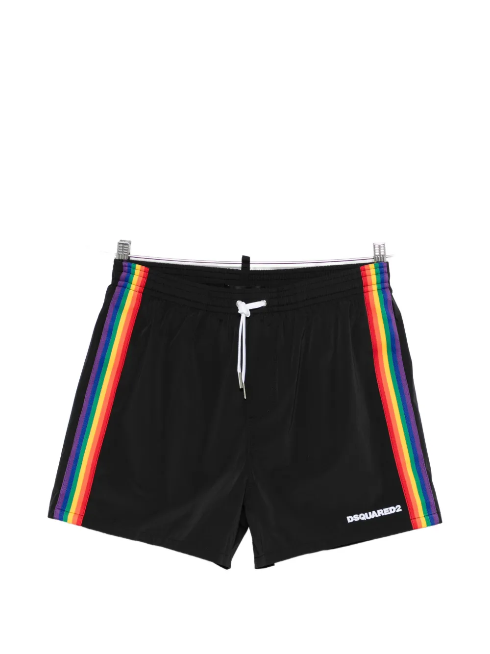 Плавательные шорты с радужными полосами Dsquared2, черный
Плавательные шорты с радужными полосами Dsquared2, черный