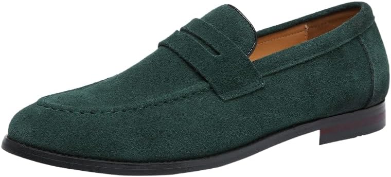 Мужские кожаные туфли однотонного цвета с удобной и противоскользящей резиновой подошвой. Элегантные и прочные деловые туфли, подходящие для повседневной носки или офиса Hoalox, зеленый
Мужские кожаные туфли однотонного цвета с удобной и противоскользящей резиновой подошвой. Элегантные и прочные деловые туфли, подходящие для повседневной носки или офиса Hoalox, зеленый