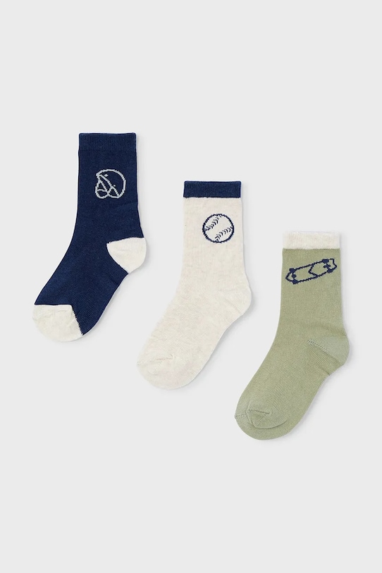 3 пары детских носков Mayoral, зеленый
3 пары детских носков Mayoral, зеленый