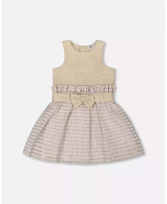 Платье с поясом Big Girls Bi-Material бежевое Deux par Deux, коричневый/бежевый
Платье с поясом Big Girls Bi-Material бежевое Deux par Deux, коричневый/бежевый