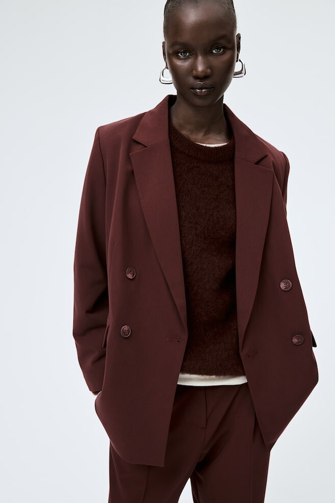 Двубортный пиджак H&M, красный
Двубортный пиджак H&M, красный