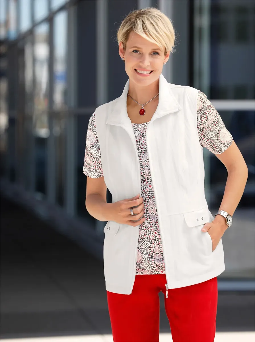 Короткий жилет Classic Basics, белый
Короткий жилет Classic Basics, белый