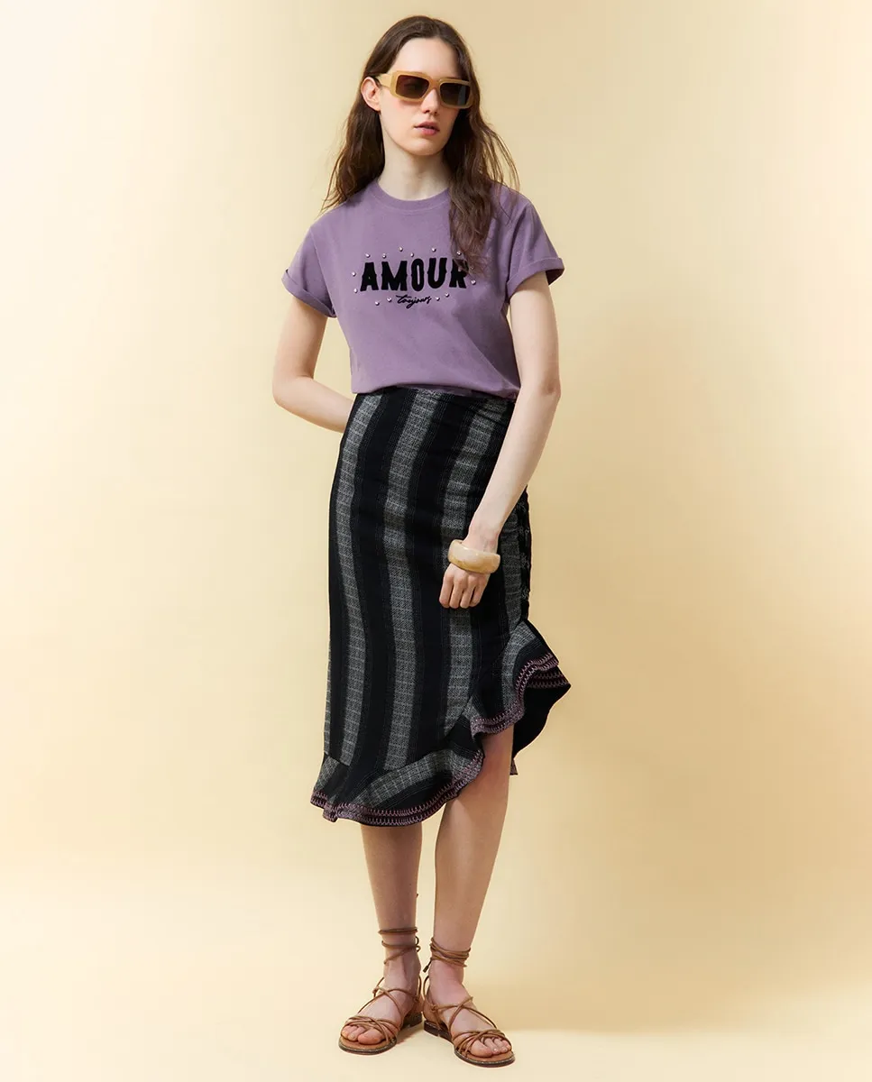 Футболка с камнями Sfera, сиреневый
Футболка с камнями Sfera, сиреневый