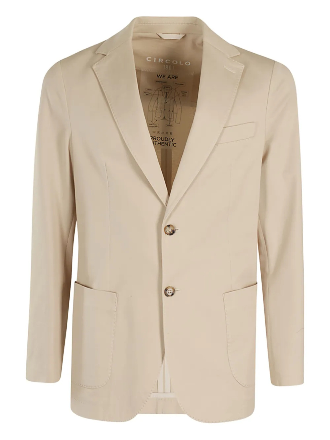 Хлопковый блейзер Circolo 1901, нейтральный
Хлопковый блейзер Circolo 1901, нейтральный