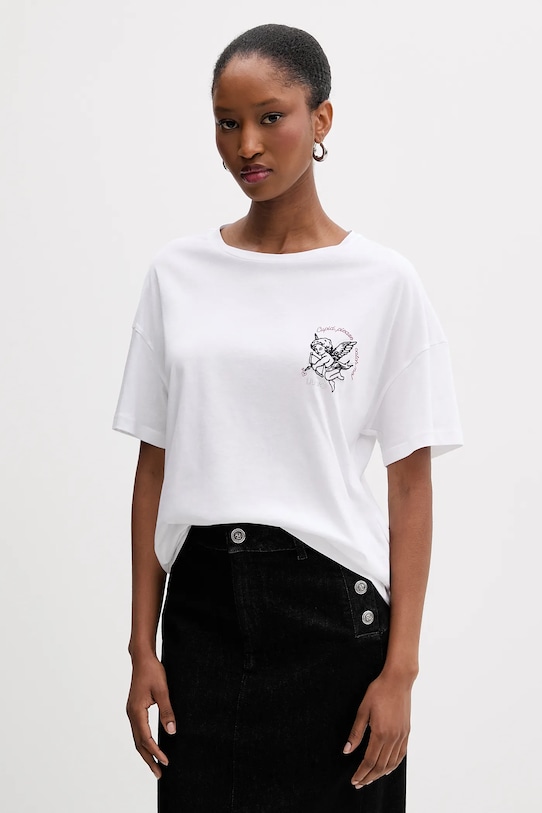 Хлопковая футболка Liu Jo, белый
Хлопковая футболка Liu Jo, белый