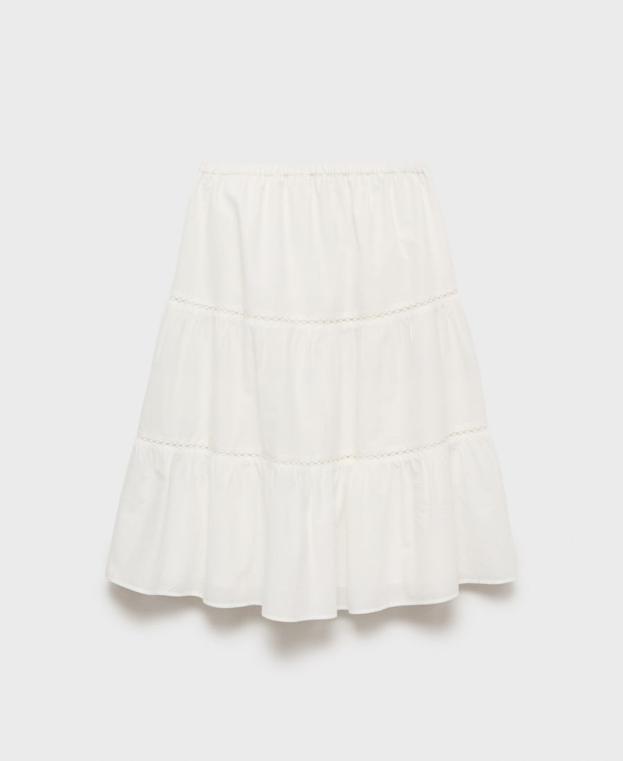 Женская расклешенная юбка миди MANGO, White
Женская расклешенная юбка миди MANGO, White