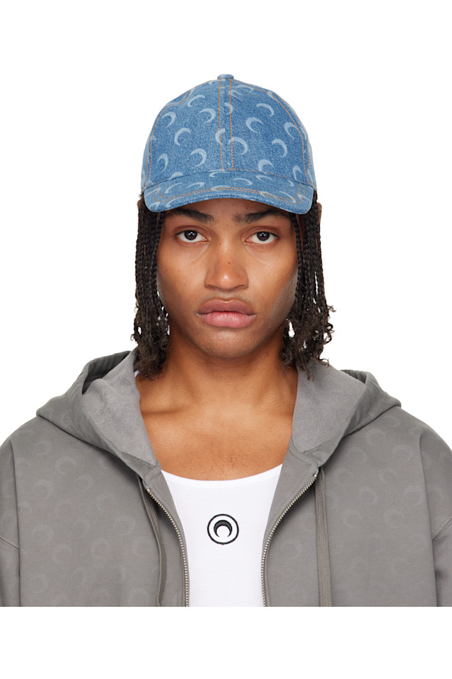 Marine Serre Бейсболка Blue moon laser denim
Marine Serre Бейсболка Blue moon laser denim
