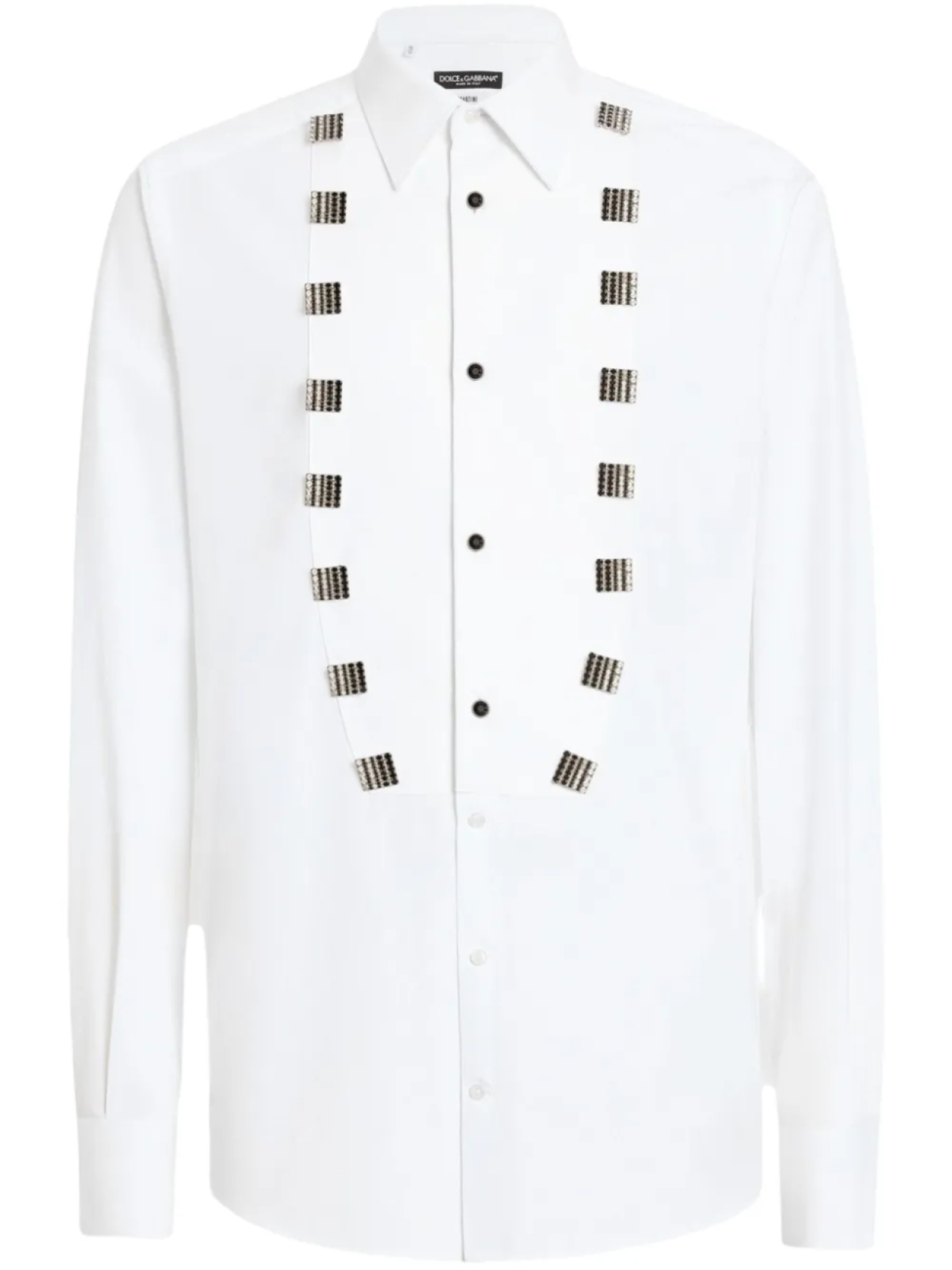 Рубашка из хлопка с аппликацией из драгоценных камней Dolce & Gabbana, белый
Рубашка из хлопка с аппликацией из драгоценных камней Dolce & Gabbana, белый