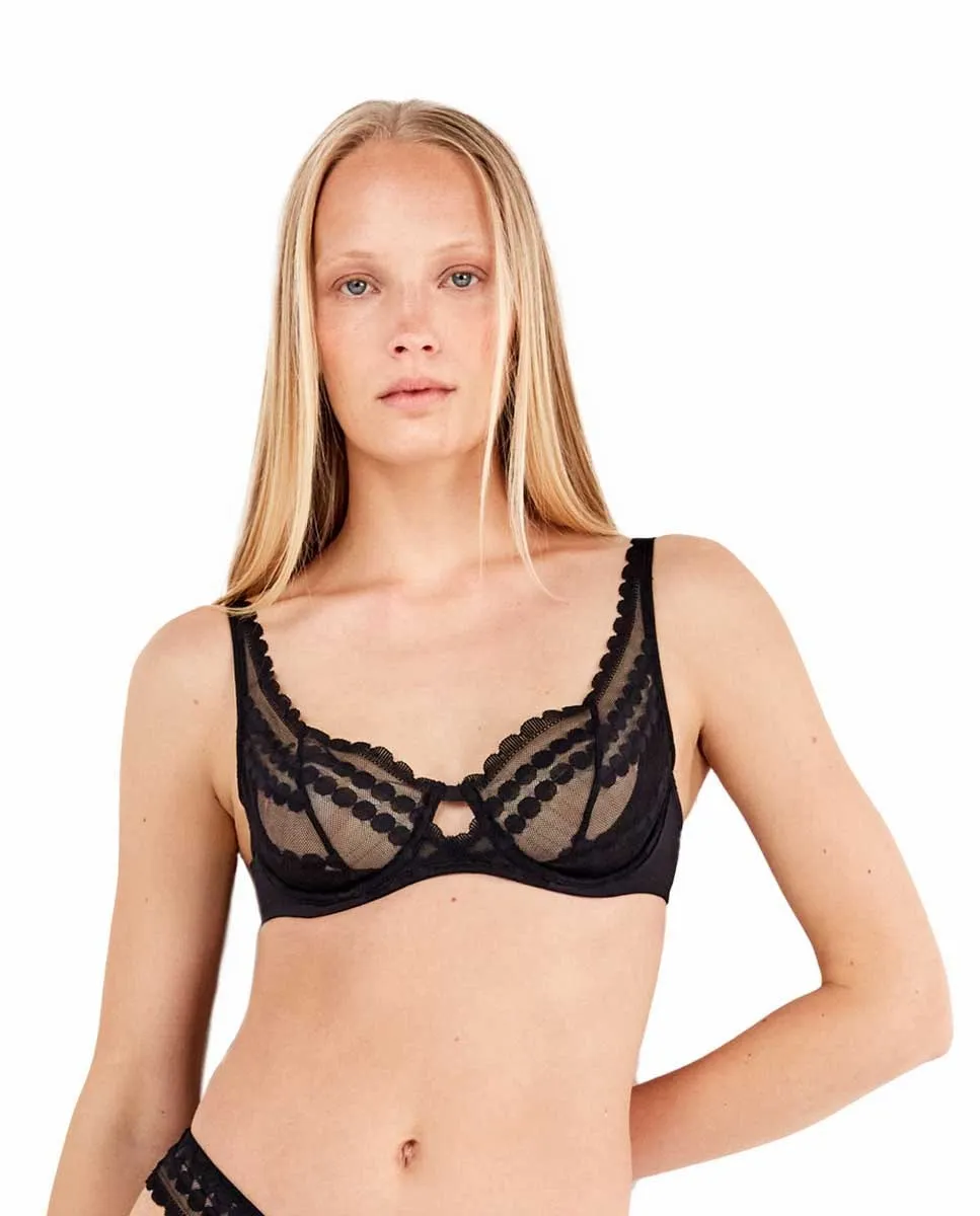 Бюстгальтер-балконет без наполнителя с косточками Gisela, черный
Бюстгальтер-балконет без наполнителя с косточками Gisela, черный