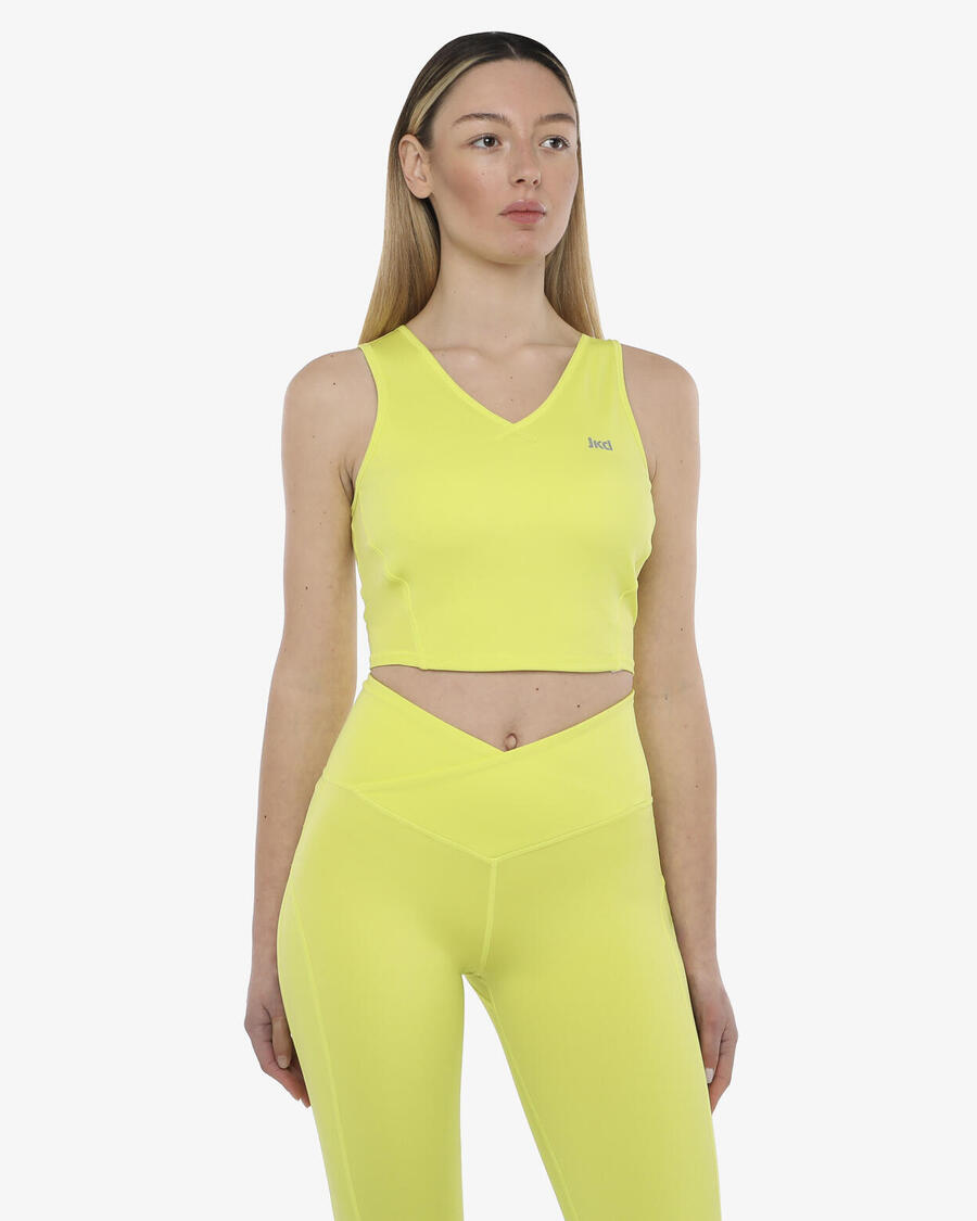 JAKED Женская синтетическая майка для фитнеса цвета лайм
JAKED Женская синтетическая майка для фитнеса цвета лайм