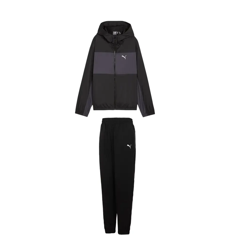 PUMA Женский комплект Casual Suits черный топ+черные брюки
PUMA Женский комплект Casual Suits черный топ+черные брюки