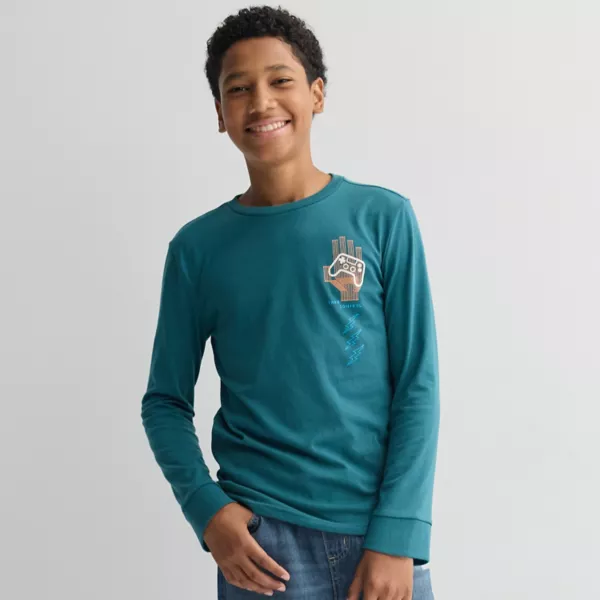Футболка с длинным рукавом и принтом для мальчиков 8-20 лет, обычная и с принтом хаски Sonoma Goods For Life, цвет game control teal
Футболка с длинным рукавом и принтом для мальчиков 8-20 лет, обычная и с принтом хаски Sonoma Goods For Life, цвет game control teal