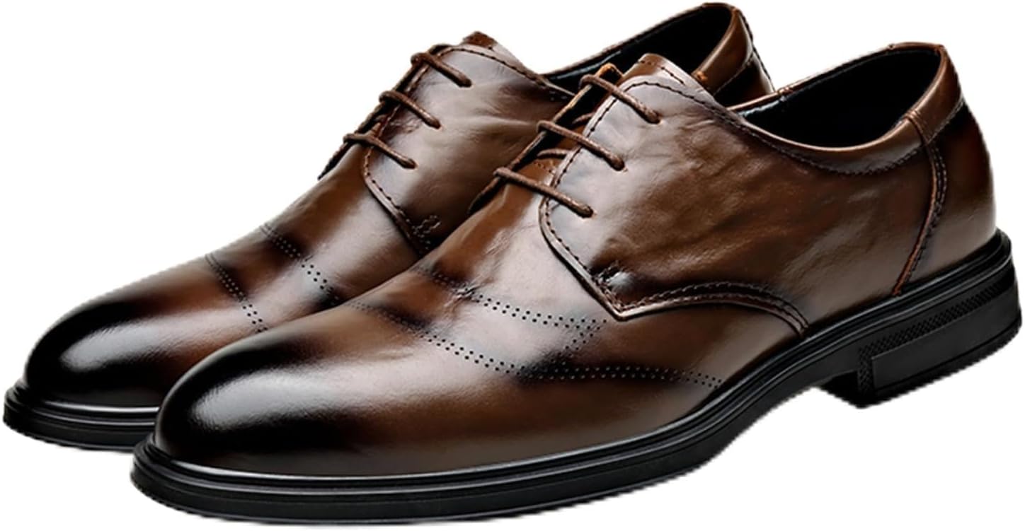 Мужские туфли на шнуровке с отделкой под лак, формальные деловые и повседневные офисные оксфорды, подходящие для свадьбы, церкви и вождения Qaoterod, коричневый
Мужские туфли на шнуровке с отделкой под лак, формальные деловые и повседневные офисные оксфорды, подходящие для свадьбы, церкви и вождения Qaoterod, коричневый