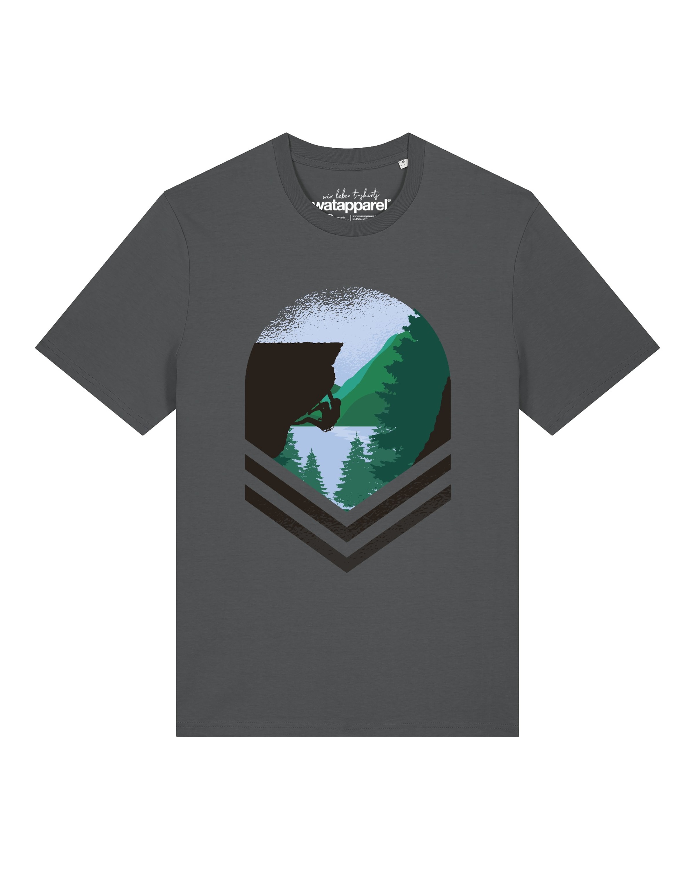 Watapparel Футболка 'Bay Climbing' в цвете Anthracite
Watapparel Футболка 'Bay Climbing' в цвете Anthracite