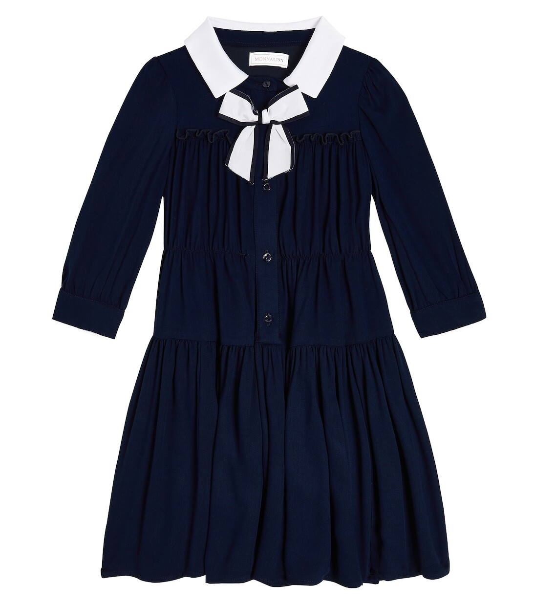 Ярусное платье Annabel из твила Monnalisa, синий
Ярусное платье Annabel из твила Monnalisa, синий