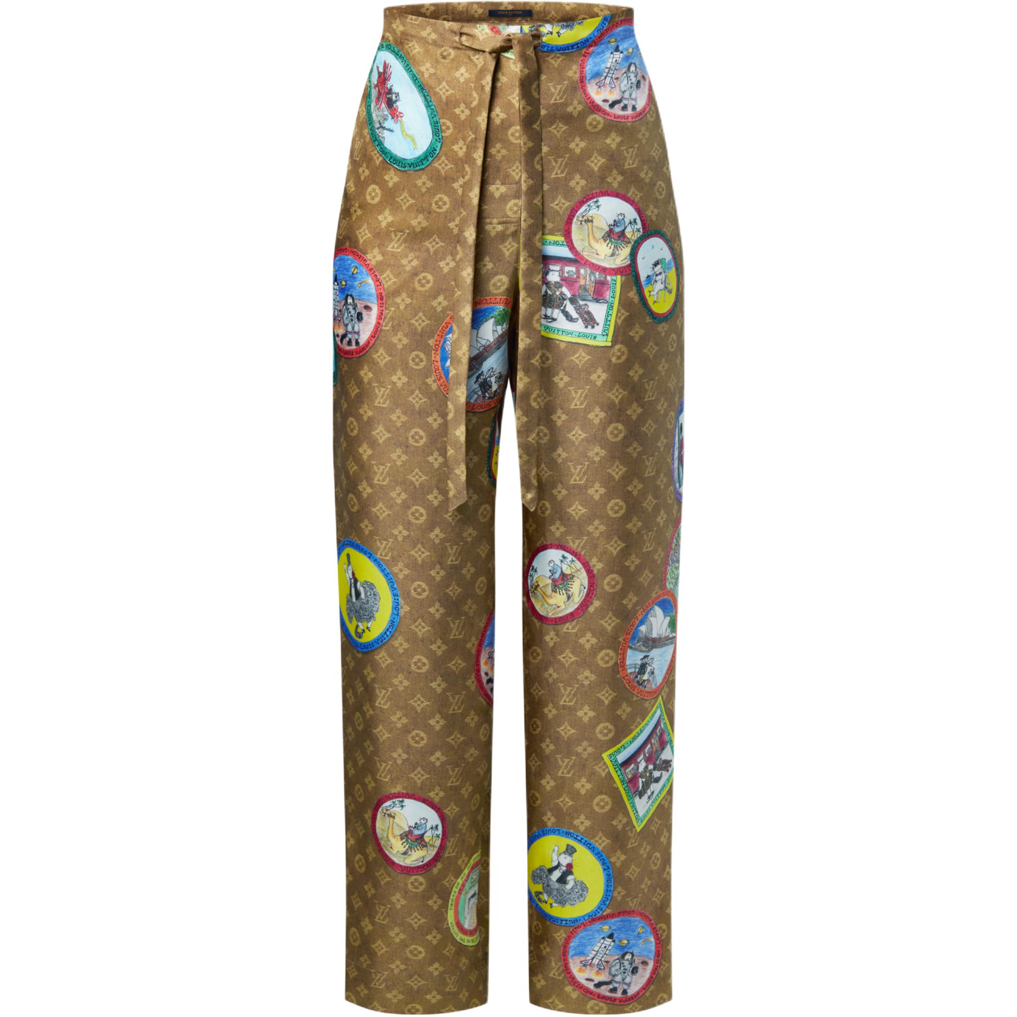 Пижамные штаны с принтом Monogram Cat Stamp LOUIS VUITTON, коричневый
Пижамные штаны с принтом Monogram Cat Stamp LOUIS VUITTON, коричневый