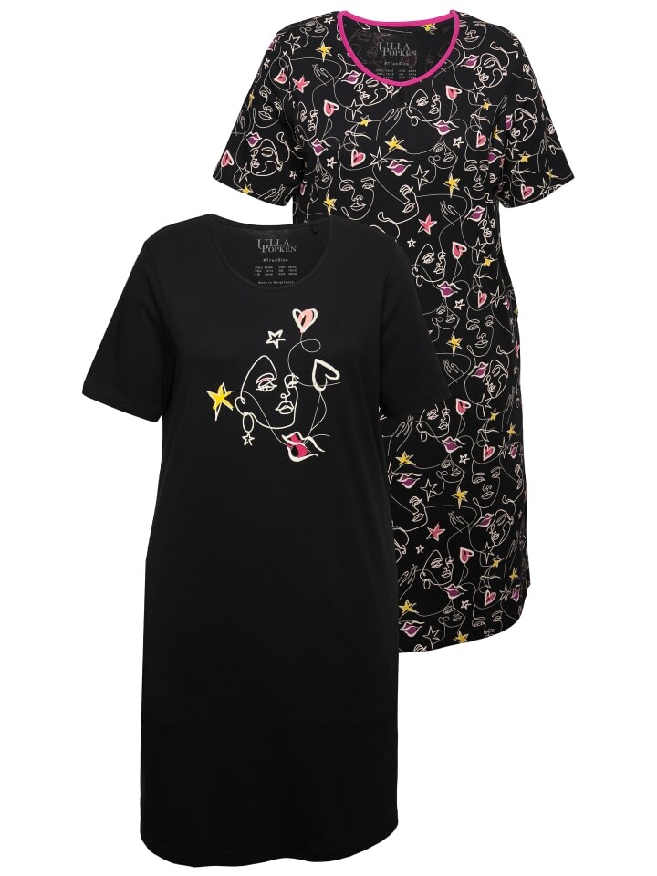 Ночная рубашка Ulla Popken, черный
Ночная рубашка Ulla Popken, черный