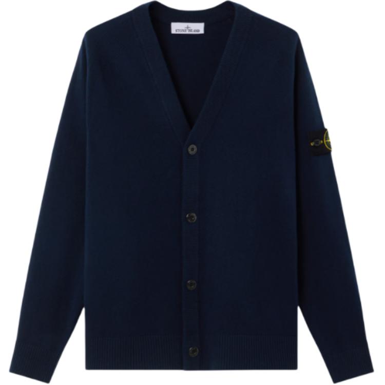 Кардиган с V-образным вырезом на пуговицах STONE ISLAND, темно-синий
Кардиган с V-образным вырезом на пуговицах STONE ISLAND, темно-синий
