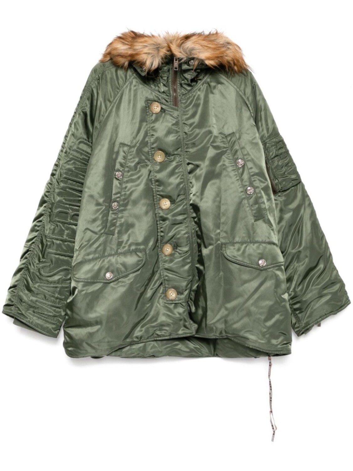 Однобортная шуба из искусственного меха Mastermind World, зеленый
Однобортная шуба из искусственного меха Mastermind World, зеленый