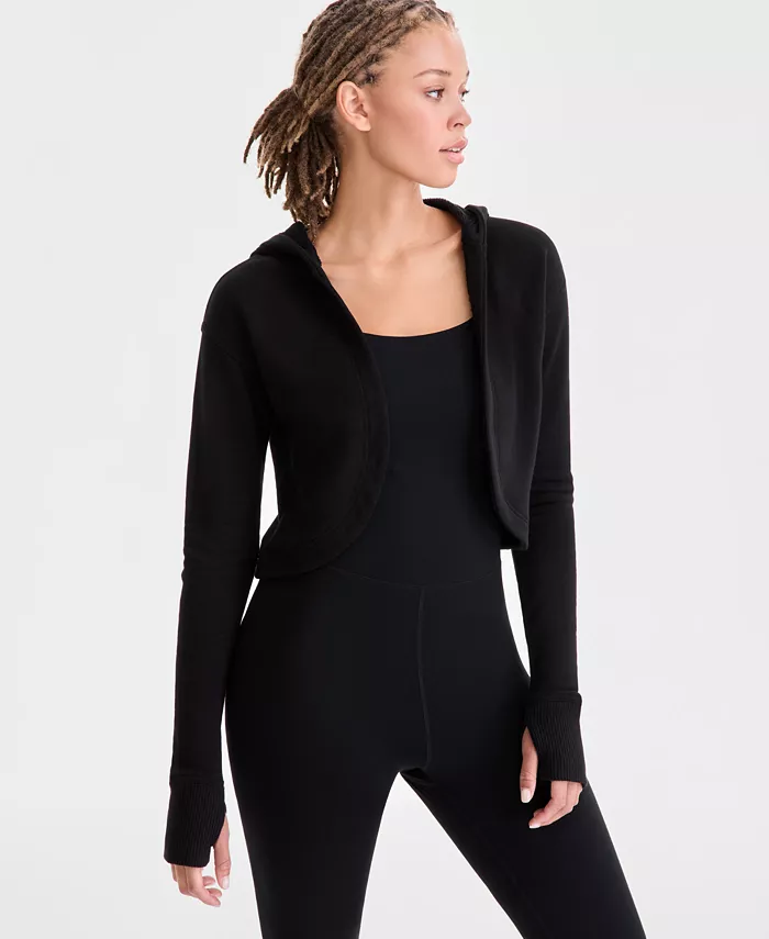 Женский свободный укороченный кардиган из французского трикотажа с капюшоном ID Ideology, черный
Женский свободный укороченный кардиган из французского трикотажа с капюшоном ID Ideology, черный