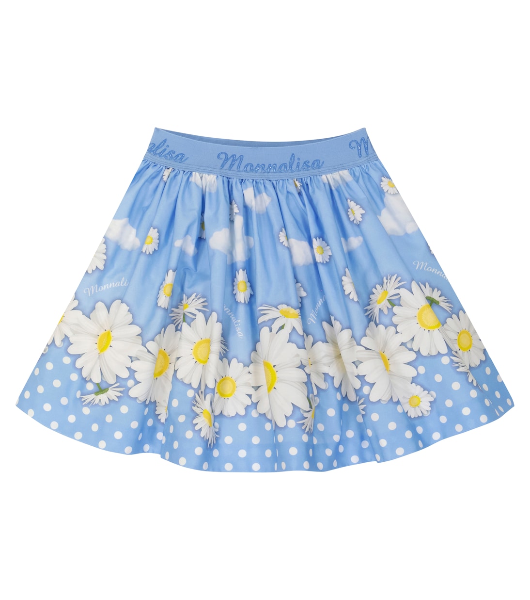 Юбка из хлопка в горошек Daisy Monnalisa, синий
Юбка из хлопка в горошек Daisy Monnalisa, синий