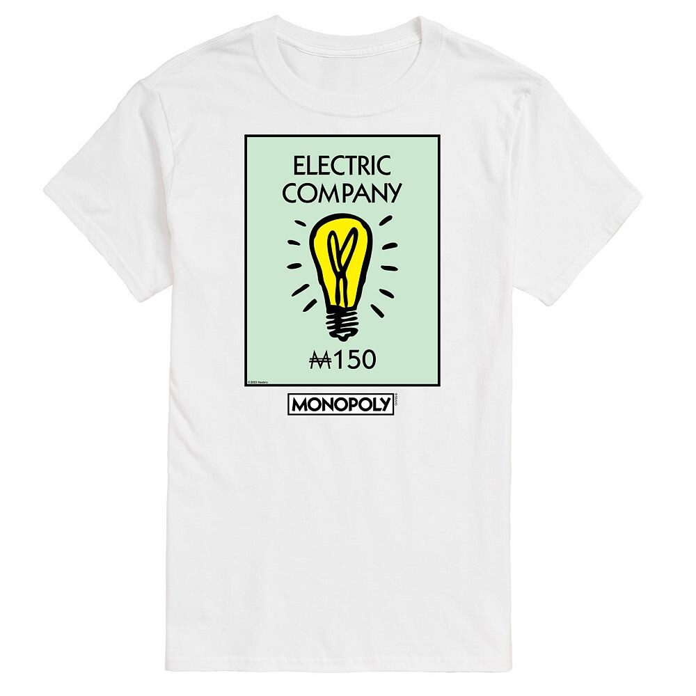Мужская футболка с рисунком Monopoly Electric Company Licensed Character, белый
Мужская футболка с рисунком Monopoly Electric Company Licensed Character, белый