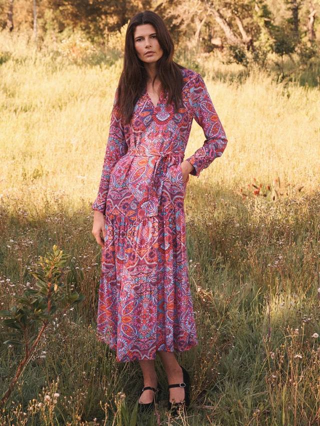 Melissa Square Paisley Maxi Dress NRBY, Multi
Melissa Square Paisley Maxi Dress NRBY, Multi